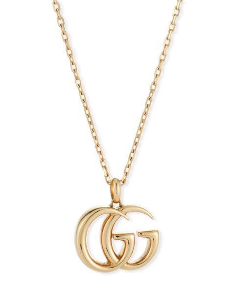 gucci gold necklace for sale|gucci interlocking g necklace gold.